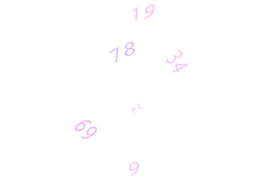 Numerology wheel illustration